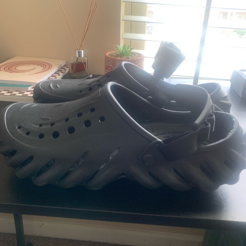 Unique Black Clogs with Ventilation
